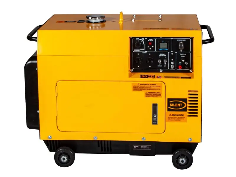 Generador diésel Kipor 6 kVA trifásico 380V cabinado